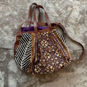 🌿Anthropologie Beaded Tote